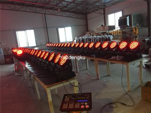 6 Stück 3 runde LED-Wash-Steuerung 36 * 10 W 4-in-1-RGBW-Leier-DMX-Wash-LED-Zoom-Moving-Head-Bühnenlicht