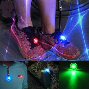 Mini Flash Shoe Clip LED Safety Warning Bike Cycling Light Outdoor Bicycle LED Luminous Night Running Shoe Safety Clips Free DHL