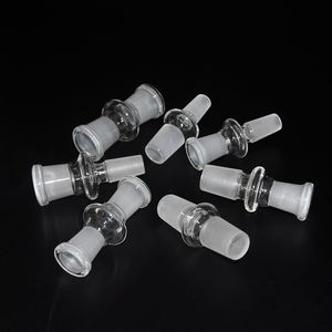 Högkvalitativ glasadapter Partihandel Glasfalladapter med manlig till manlig adapter Male till kvinnlig adapter 14mm 18mm glasbong