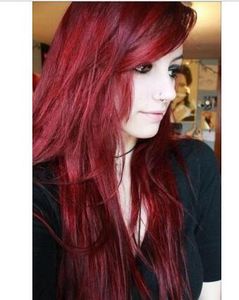 Like human hair fashion sexy charming popular women long straight red wig new wig