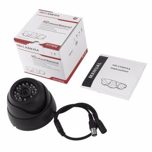 Freeshipping Telecamera di sorveglianza HD da 1/3 '' 1200TVL con visione notturna da 3,6 mm con 24 luci a LED