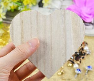 Heißer Lagerung Box Herz Form Holz Schmuck Box Hochzeit Geschenk Make-Up Kosmetische Ohrringe Ring Schreibtisch Rangement Make-Up Holz Organizer PH1