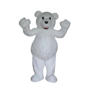 2018 Heißer Verkauf White Bear Maskottchen Kostüm DIY Kostüm Cartoon Charakter Karnevalskostüm