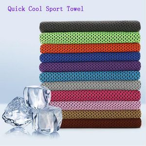 Eiskaltes Tuch-kühlt Sommer Sunstroke Sport-übung kühles schnelles trockenes weiches breathable abkühlendes kaltes Tuch ab 30 * 90cm heißer Verkauf