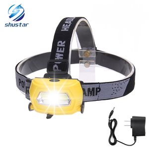 Shustar LED-Stirnlampe, wiederaufladbar, Lauf-Stirnlampen, USB-5-W-Scheinwerfer, perfekt zum Angeln, Spazierengehen, Camping, Lesen, Wandern