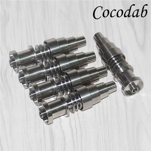 6 в 1 Domeless Titanium Nail Titanium bong гвозди совместные 10 мм 14 мм и 18 мм стекло бонг водопровод стеклянные трубы универсальный и удобный