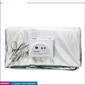 Third Generation 2 Zones Far Infrared Sauna Weight Reduce Body Wrap Thermal Slimming Blanket Anti Aging Machine CE/DHL