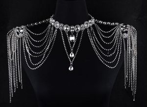 Shinning Silver Beads Bridal Shoulder Chain Bridal Jewelry Bridal Wedding Accessories J714006