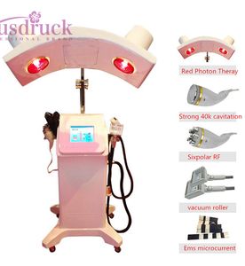 Nowy Professional 5in1 Fast Fat Burn Cavitation RF + Photon LED Infrade + Roller Vacuum + Sixepolar RF + EMS Odchudzanie MicroCurrent Bio Machine CE