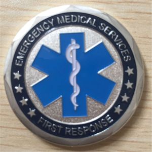 EMS EMT Emergency Services Star of Life Paramedic Medical Rescue Challenge Coin