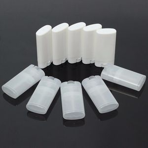 15g Beyaz / Şeffaf Düz Boş Ruj Tüp DIY DIY Dudak Balsamı Tüp Ile Büyük Hacimli Deodorant Tüpler