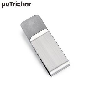 High Quality Stainless Steel Metal Money Clip Fashion Simple Gold Silver Dollar Cash Clamp Holder Wallet for Men