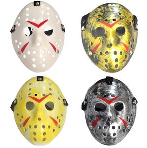 Archaistyczna maska ​​Jason Maska Pełna twarz Antykwarska Maska Killer Jason Vs Piątek 13. Prop Horror Hokej Halloween Kostium Cosplay Maska