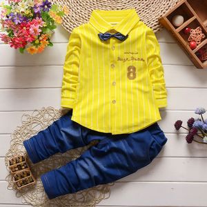 Spring Autumn Boys Roupas para crianças conjuntos de camisa calça roupas terno de criança