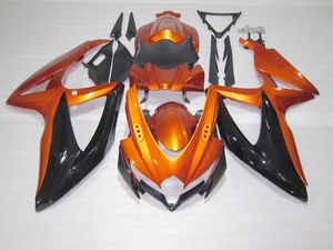 スズキ2008 2009年2009年2月19日GSXR 600 GSXR750 K8ゴールドブラックフェアリゾーンキットVF22