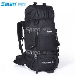 Sacos de caminhada 65 + 10L Organizador de viagens, mochila, pacote de mochila camping ao ar livre à prova d'água / seco rápido