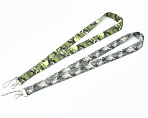 Trendy Camouflage Print Keychain Neck Lanyard Strap Webbing Ribbon Fit Phone USB Camera ID Badge Holder Gift for Friends
