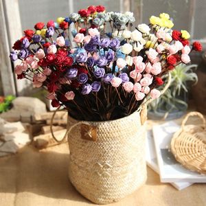 Pastoraler Stil, 15 Köpfe/Straußrosen mit Seidenblütenköpfen, 65 cm, künstliche Blumen, künstliche Seidenblume für Hochzeit/Hausdekoration