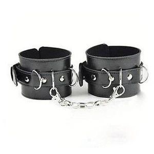 Bondage High Quality Pu Leather Restraint Adjustable Handcuffs Wrist cuffs #T78