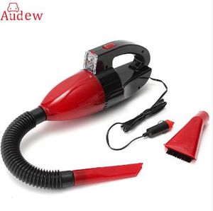 Red 60W 12V Car Power Portable Vacuum Cleaner Wet Dry Dual-use Super Suction Red Light Car Dust Collector Cleaning