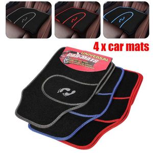 Hot 4 Pz / lotto Universale Car Tappetini Tappeti Tappeti antiscivolo Piedi con impugnatura Pattern All Weather Mat