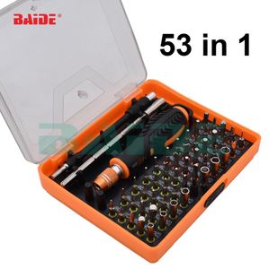 53 i 1 Multi-purpose Precision Magnetisk skruvmejsel Set med Torx Hex Cross Flat Y Star Skruvdrivrutin för telefon PC All i ett kit