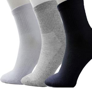 Schwarz Weiß Grau Männer Athletische Socken Sport Basketball Lange Baumwollsocken Männlich Frühling Sommer Laufen Coole Soild Mesh Socken für alle Größe Kostenlos