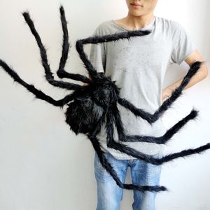 スパイダーハロウィーンのぬいぐるみおもちゃブラックマルチカラースパイダーハウスハウスパーティーお祝いのプロップステージ屋内屋外おもちゃパーティー用品WX9-968