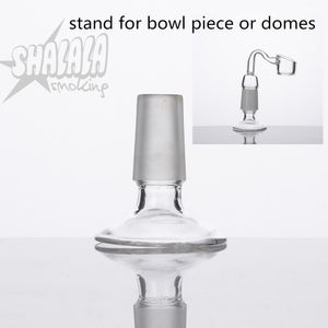 Wholesale dab stand for sale - Group buy SHALALASMOKING Glass Adaptor Stand Smoking Accessories for Bowl Piece Domes Water Pipe Bongs Adaptors mm mm Male Female Frosted Joint Dropdow Dab Rig