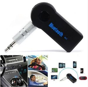 Universal 3.5mm Bluetooth Car Kit A2DP Trådlös FM-sändare AUX Audio Music Receiver Adapter Handsfree med MIC för telefon MP3