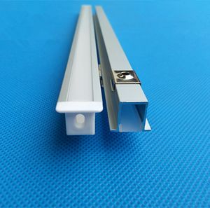 Kostenloser Versand, schnelle Lieferung, hochwertiges Aluminiumprofil mit Abdeckung und Endkappen und Zubehör, 2 m/Stück, 100 m/Los