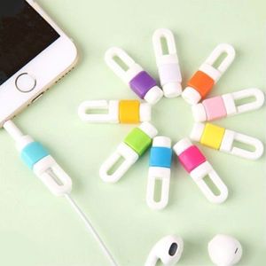 On Sale Mini portable cute silicone digital Earphone cable protector Protective sleeves cable winder 5000pcs/lot