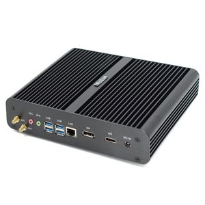 Intel Core i7 6500U Mini PC Fanless ITX Case Win10 4K Personal Computer with 8G DDR4 Memory 256G SSD