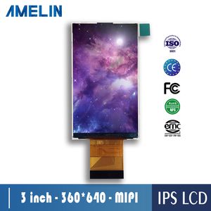 small size 3 inch 360x640 tft lcd module display screen with IPS viewing angle and RGB/MIPI interface