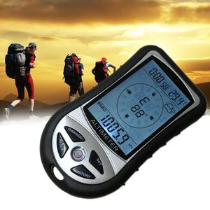 Multifunction 8 in 1 Electronic Handheld Compass Altimeter Barometer Thermometer Weather Forecast Time Calendar Camping Hiking