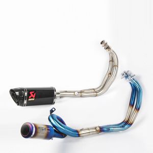 MT-07 Moto Slip On Full System Per Yamaha MT07 Silenziatore Tubo Tubo sezione anteriore