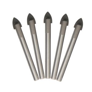 Freeshipping 5Pcs/lot Glass Tile Drill Bits Brocas Marble Drilling Center Drill Bit Triangle Dremel Ceramic Cutting Power Tools