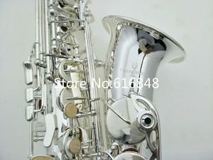 Yanagisawa a-992 mässing alto saxofon silverpläterad eb tone e platta märke musikinstrument sax med fodral gratis frakt