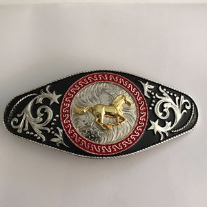 1 قطع الذهب الحصان الجري الغربي رعاة البقر حزام مشبك للرجال hebillas cinturon صالح 4cm حزام واسعة