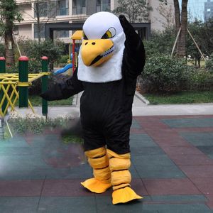 2022 Alta qualidade Hot America Eagle Adult Mascot Costume Hawk Mascots Roupe