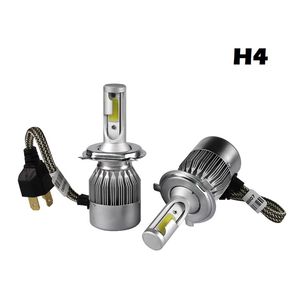 C6 H4 COB LED Headlight 72W 7600LM Hi-Lo Beam Car LED 9004/9007/H13 Headlights Bulb Automobile Headlamp Fog Light 12V 24V