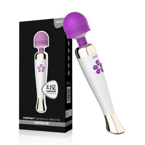 Fantasy potężny stymulator łechtaczki wibrator do ładowania częstotliwości Magic Wand Massager Sex Toys for woman Najlepsza jakość