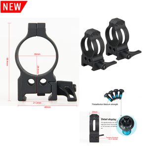 Rifle Ring Scope Mount Black Color Diameter 1.18inch Fits 21.2mm QD 30mm Set of 2 CL24-0182