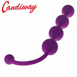 Candiway Frisado Butt Plug anal contas cadeia brinquedos sexuais quintal anus plug Adulto Jogo gay Lésbica brinquedos eróticos produtos do sexo S924