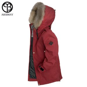 Wellensteyn Winter оптовых-Asesmay New Arrival Men Winter Jackets For Natural Fur Down Coats Thick Wellensteyn High Quality Parka Casual Jacket