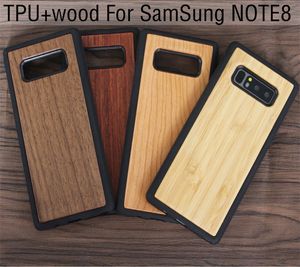 Gravação a laser phone case para samsung galaxy note 8 s8 plus tpu madeira de bambu case para iphone 8x7 6 6 s além de tampa de madeira