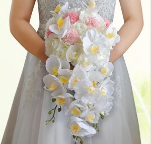 Eterno anjo presente de casamento fábrica borboleta orquídea cachoeira flores