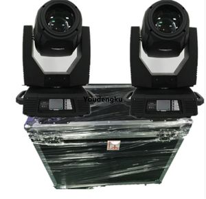 2 peças com Flightcase Lyre Sharpy Spot Beam r17 Moving Head Sky Beam Light 17R 350W Moving Head Light