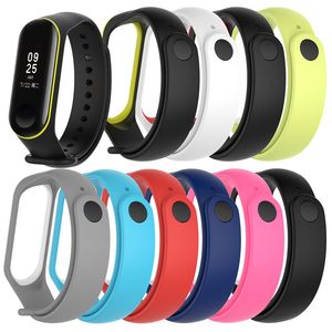 Dla Xiaomi MI Band 3 Sport Strap Watch Silikonowy pasek na nadgarstek dla Xiaomi MI Band 3 Akcesoria Bransoletka MIBAND3 pasek