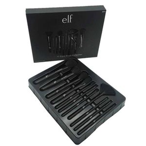 11pcs/set elf ve mA makyaj fırçası set yüzü krem ​​gücü temel fırçaları çok amaçlı güzellik kozmetik alet fırçaları set